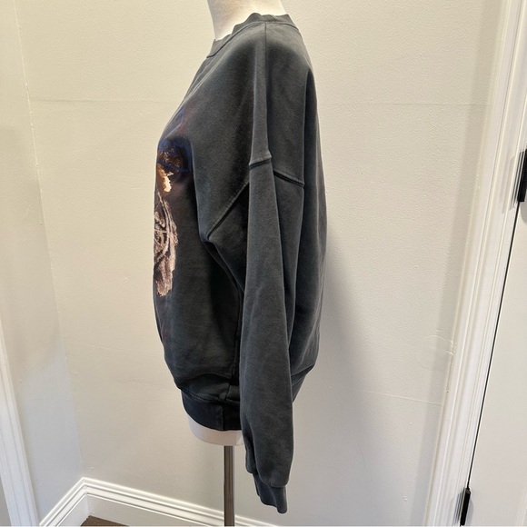 Anine Bing Black Tiger Graphic Sweatshirt - Picture 6 of 9